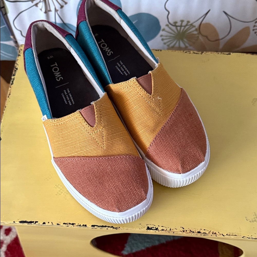 TOMS Multicolor Canvas Slip-Ons
